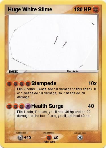 Pokemon Huge White Slime