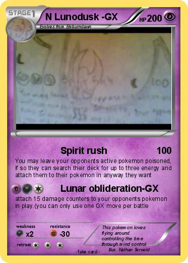 Pokemon N Lunodusk -GX