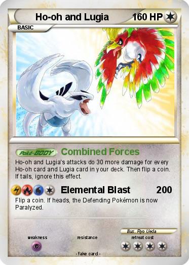 Pokemon Ho-oh and Lugia