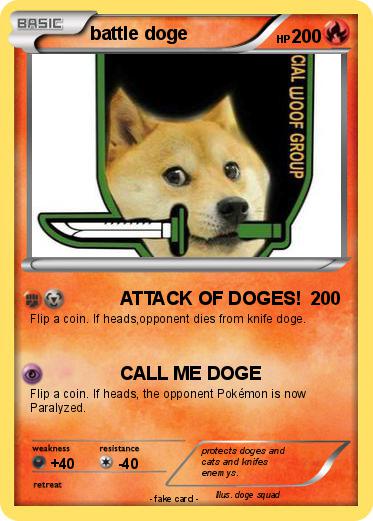 Pokemon battle doge