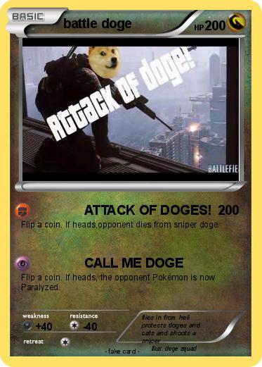 Pokemon battle doge