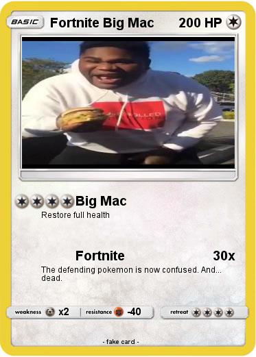Pokemon Fortnite Big Mac
