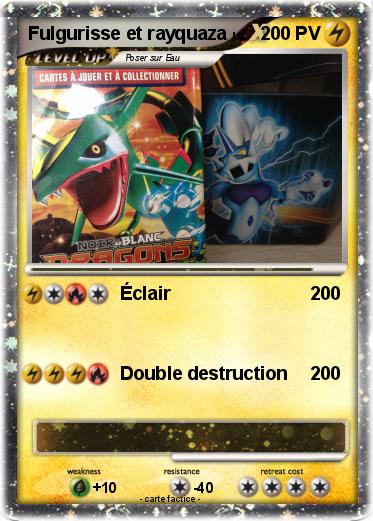 Pokemon Fulgurisse et rayquaza