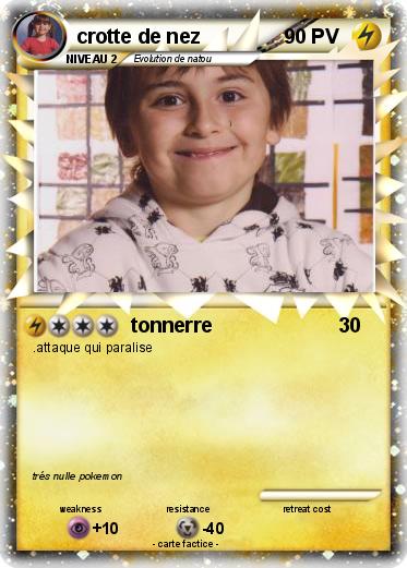 Pokemon crotte de nez