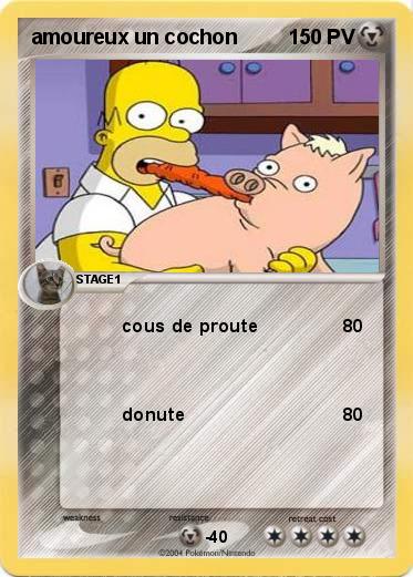 Pokemon amoureux un cochon