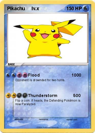 Pokemon Pikachu     lv.x                
