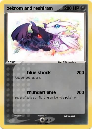 Pokemon zekrom and reshiram