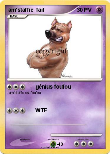 Pokemon am'staffie  fail