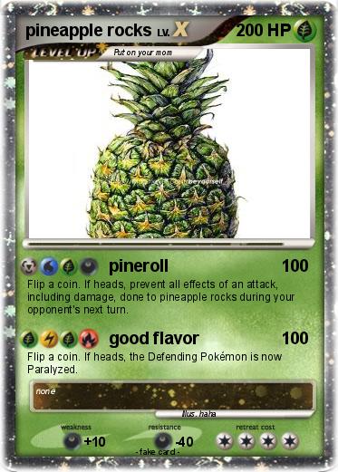Pokemon pineapple rocks