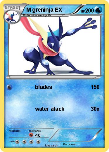 Pokémon M greninja EX 23 23 - blades - My Pokemon Card