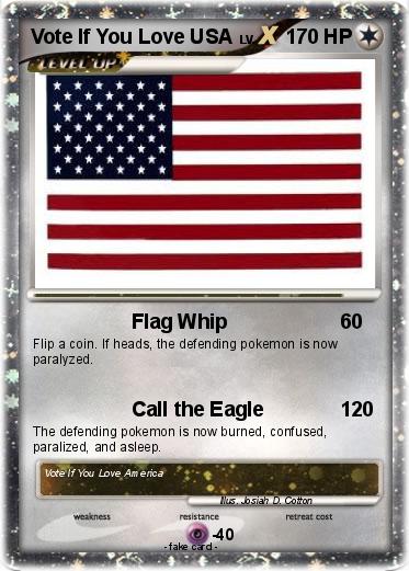 Pokemon Vote If You Love USA
