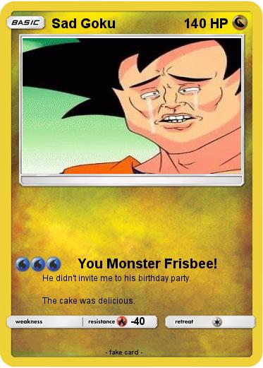 Pokemon Sad Goku