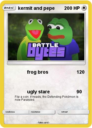 Pokemon kermit and pepe