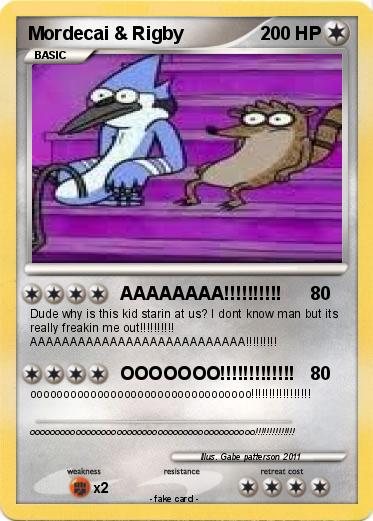 Pokemon Mordecai & Rigby