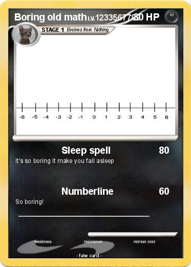 Pokemon Boring old math