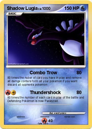 Pokemon Shadow Lugia