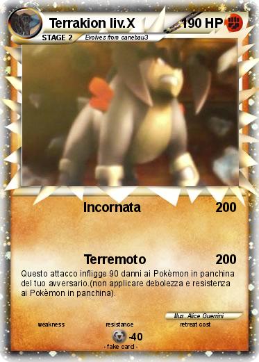 Pokemon Terrakion liv.X