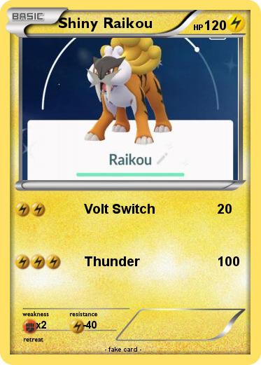 Pokemon Shiny Raikou