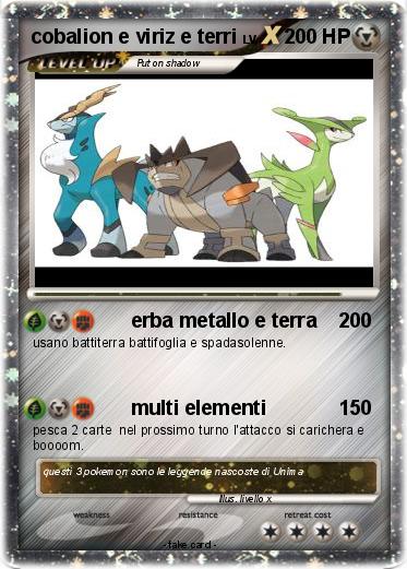Pokemon cobalion e viriz e terri