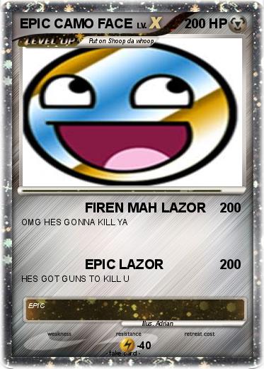 Pokemon EPIC CAMO FACE