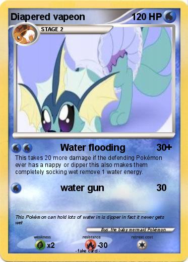 Pokemon Diapered vapeon