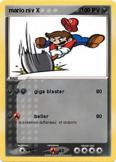 Pokemon mario niv X