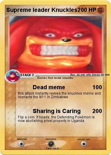 Pokemon Supreme leader Knuckles