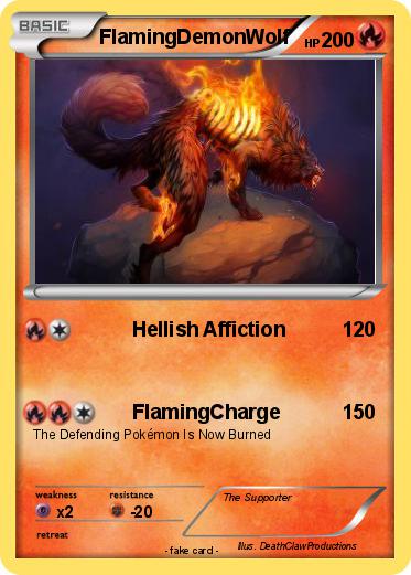 Pokemon FlamingDemonWolf