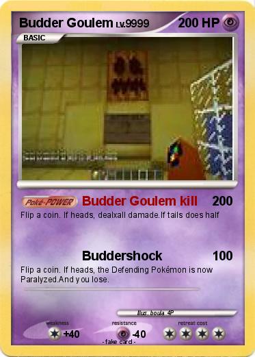 Pokemon Budder Goulem