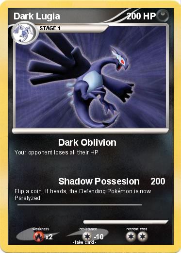 Pokemon Dark Lugia