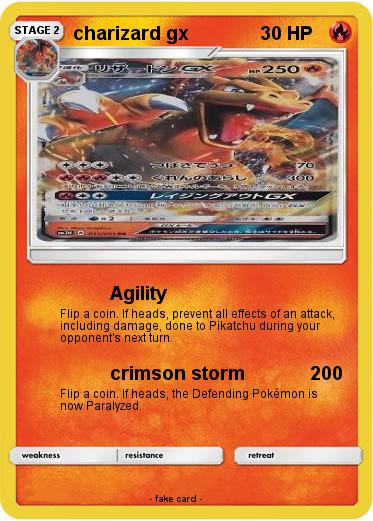 Pokemon charizard gx