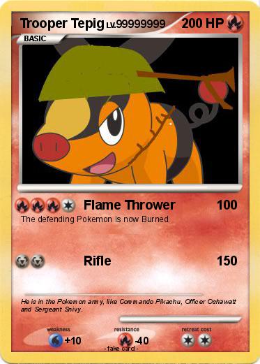 Pokemon Trooper Tepig