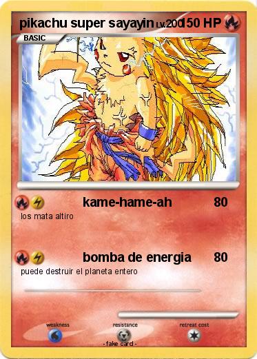 Pokemon pikachu super sayayin