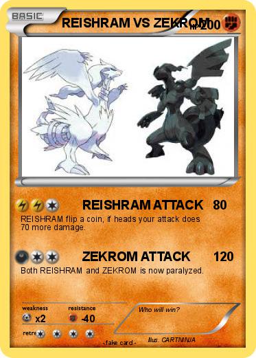 Pokemon REISHRAM VS ZEKROM