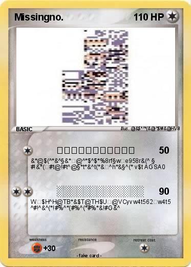 Pokemon Missingno.