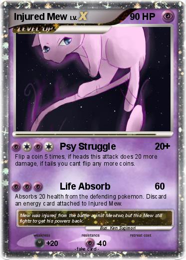 Pokemon Injured Mew