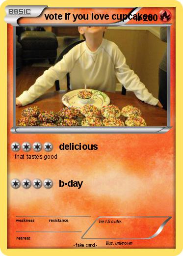 Pokemon vote if you love cupcakes