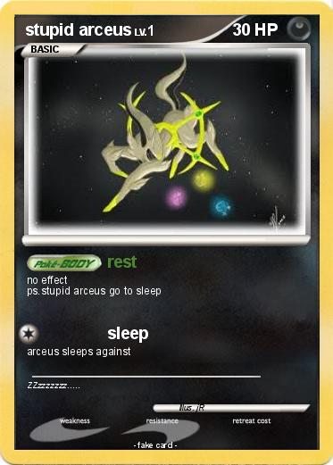 Pokemon stupid arceus