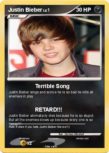 Pokemon Justin Bieber