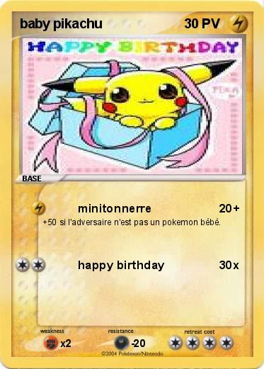 Pokemon baby pikachu