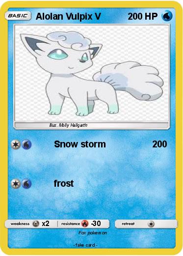 Pokemon Alolan Vulpix V