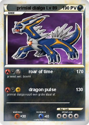 Pokemon primial dialga l.v 89