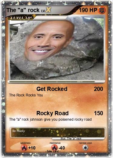 Pokemon The "a" rock