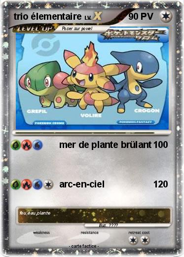 Pokemon trio élementaire