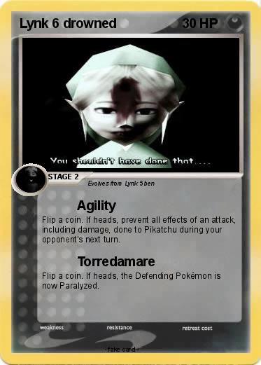 Pokemon Lynk 6 drowned