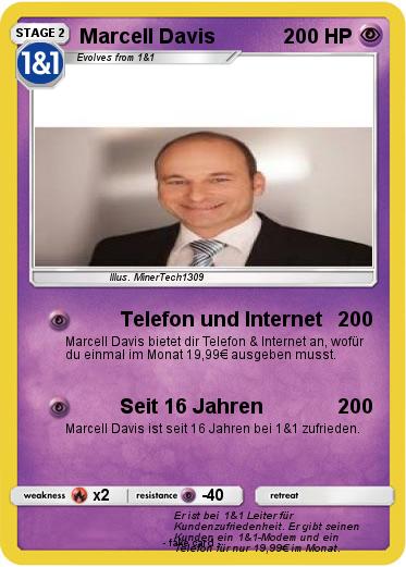 Pokémon Marcell Davis 6 6 - Telefon und Internet - My Pokemon Card
