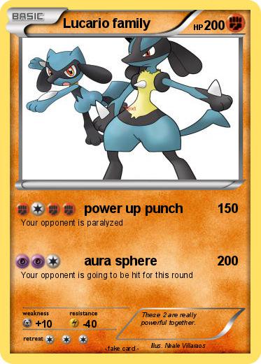 Pokemon Lucario family