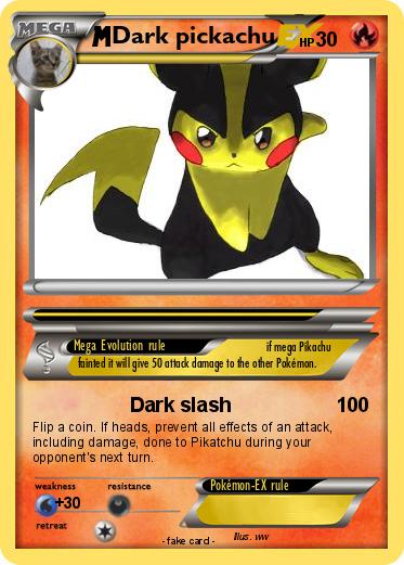 Pokemon Dark pickachu