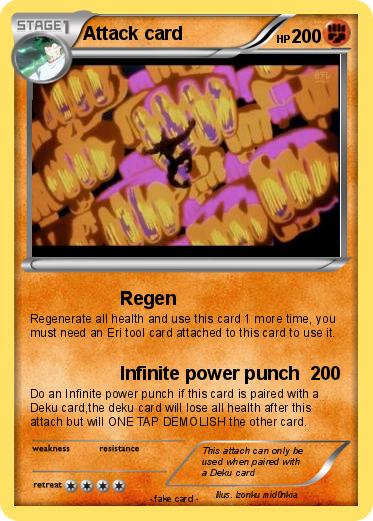 Pokemon Attack card