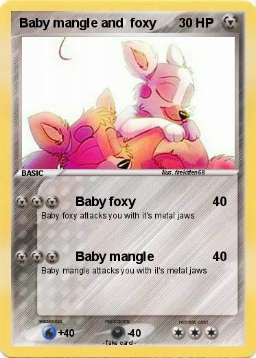 Pokemon Baby mangle and  foxy